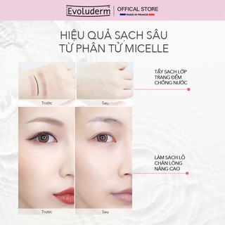 Nước tẩy trang Evoluderm Eau Micellaire 100ml (Màu Hồng)
