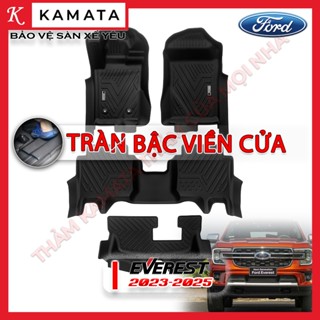Thảm lót sàn ô tô 5D Ford Everest 2018-2025 đúc nguyên khối TPV (4 tấm/Bộ)