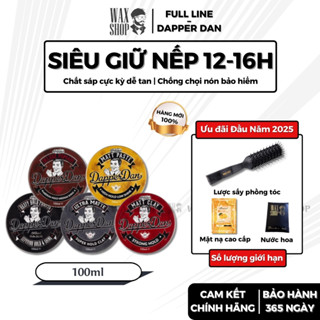 [Full Line] Sáp vuốt tóc nam cao cấp Dapper Dan chính hãng gel, wax giữ nếp tóc - Waxshop