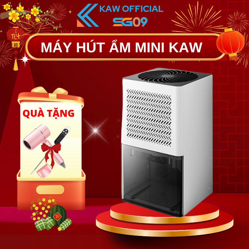Máy Hút Ẩm Không Khí KAW Mini Tiện Lợi Cho Phòng Ngủ, Tủ Quần Áo, Giảm Ẩm Mốc, BH12 tháng