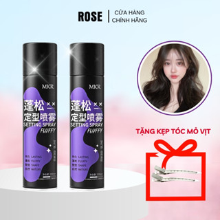 Gôm mềm giữ nếp tóc Nữ MKR Xịt khô phồng tóc tạo kiểu không cứng, làm bồng bềnh tóc, không gây bết dính 200ml