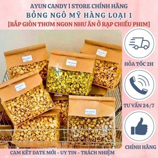 [TÚI TO 500G TẶNG 100G] Bỏng Ngô Mỹ - Bắp Rang Bơ Siêu To Mix Đủ Vị - Bắp Rạp Chiếu Phim