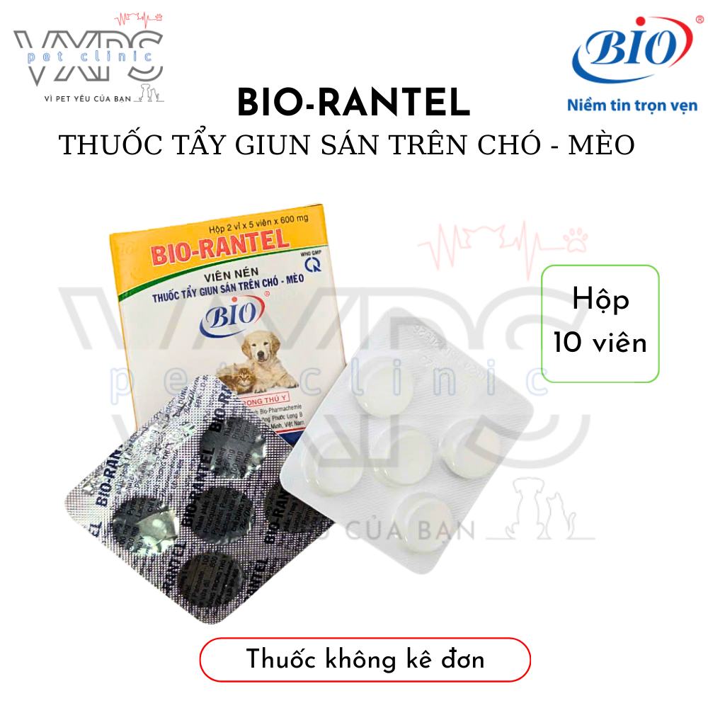 Bio Rantel - Tẩy giun sán dành cho chó và mèo