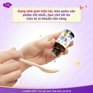 Lineabon K2D3 - Vitamin giúp bé tăng chiều cao, hấp thụ canxi tối đa (10ml)