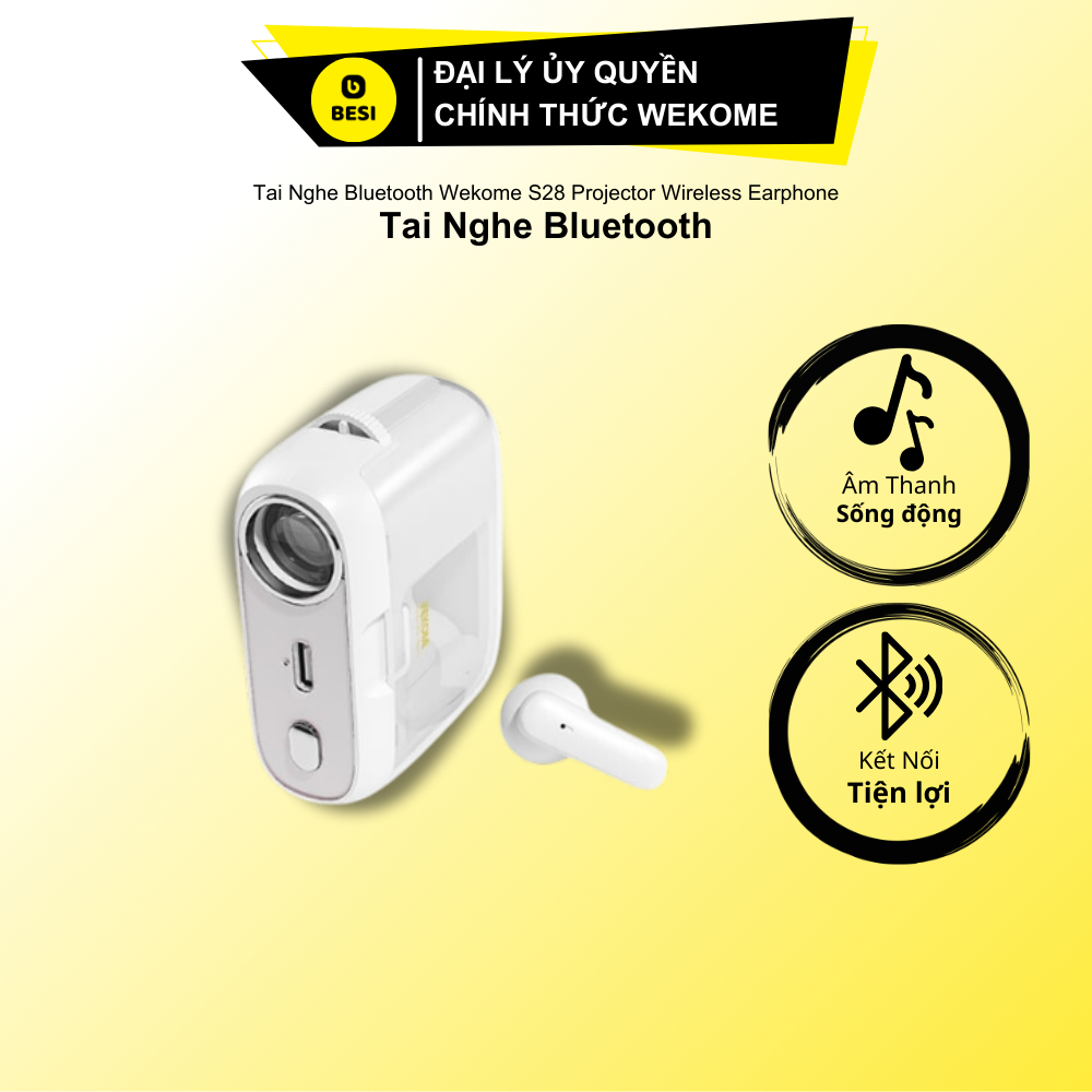 Tai Nghe Bluetooth WEKOME S28 Projector Wireless Earphone