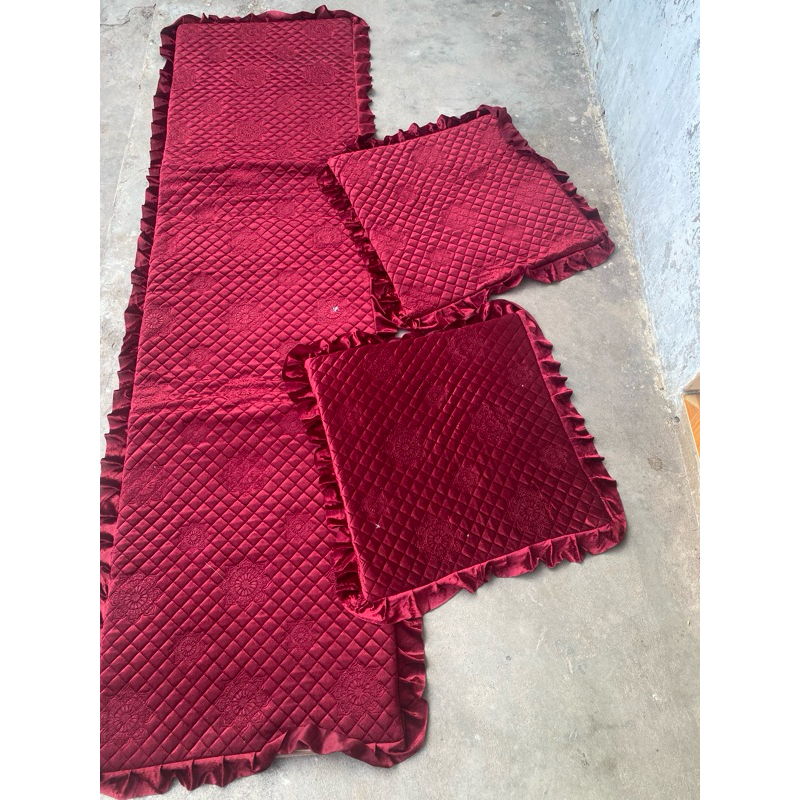 Thảm ghế mùa đông. Thảm ghế cao cấp một dài hai ngắn có khóa tháo rời ngang 55cm đến 60cm