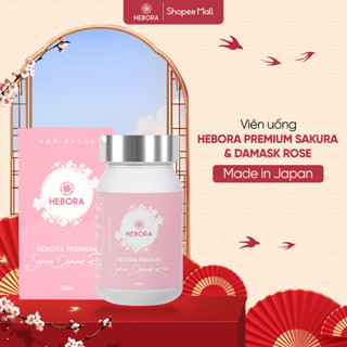 Viên uống HEBORA Premium Sakura Damask Rose (Hộp 60 viên) - Thanh lọc cơ thể, Cải thiện nội tiết
