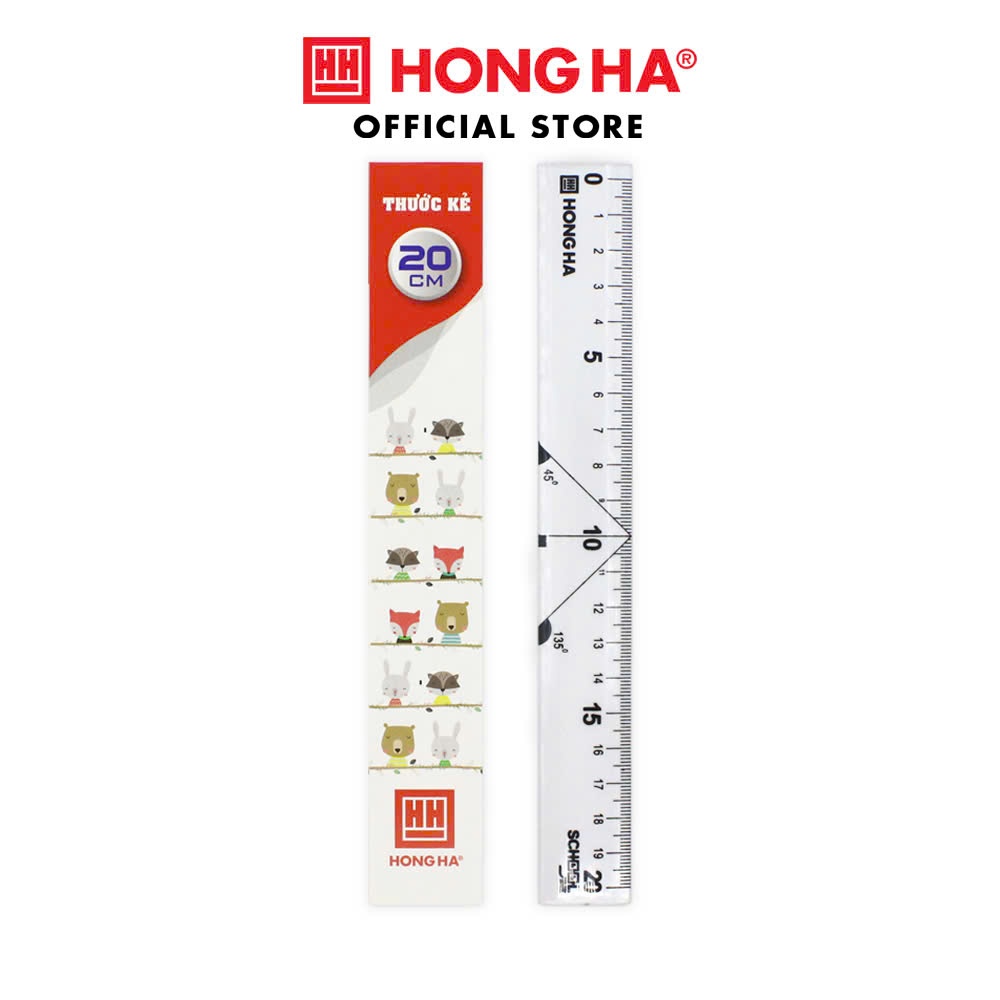 Thước kẻ học sinh 20cm Hồng Hà (3385)