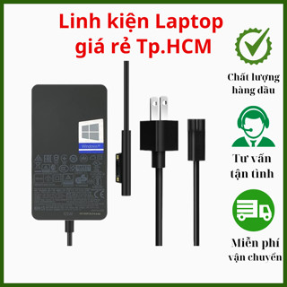 Sạc Surface Pro 3 4 5 6 7 8 X, Go 1 2, Surface Laptop 1 2 3, Surface Book - Adapter Surface New - Charger 65W - ZIN