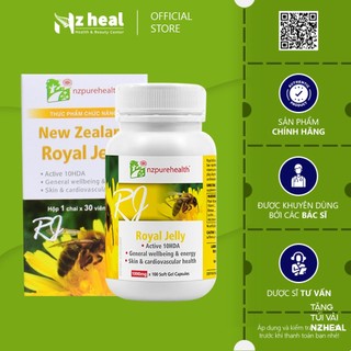   Hỏa tốc  Viên Uống Sữa Ong Chúa Royal Jelly NZPureHealth 30v 