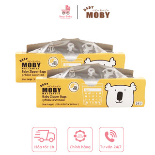 TÚI ZIP MOBY ĐỰNG ĐỒ ĐANG NĂNG TIỆN LỢI, Suzy baby