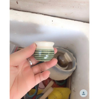 5 chậu sứ mini (size 3-5cm) trồng sen đá, làm handmade
