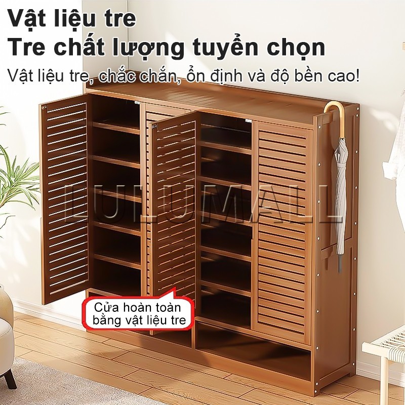 SUNNY BIERE Tủ giày gỗ tự nhiên thông thoáng chống bụi tủ giày nhiều tầng tiết kiệm không gian | BigBuy360 - bigbuy360.vn