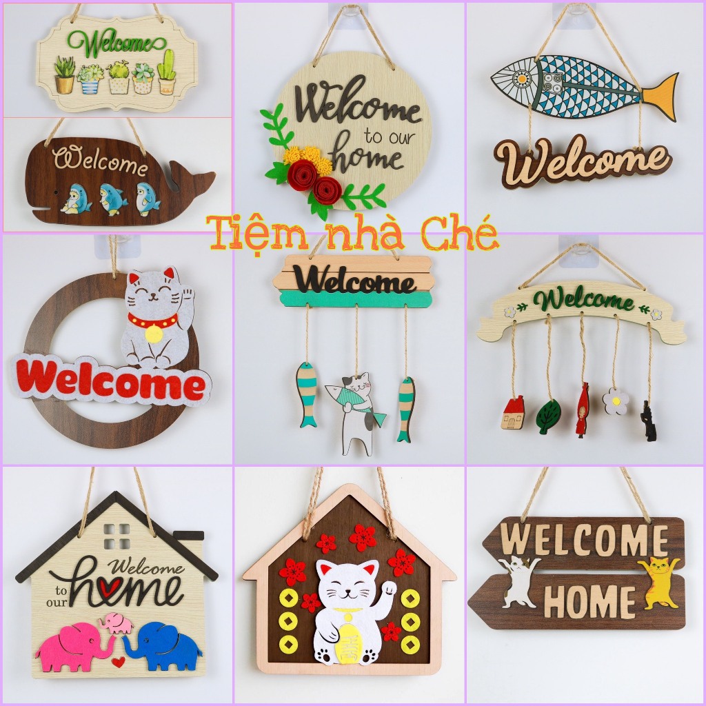 TẶNG ĐINH HOẶC MÓC DÁN - Bảng gỗ treo tường, bảng gỗ treo cửa phòng, bảng gỗ treo cửa, bảng gỗ Welco