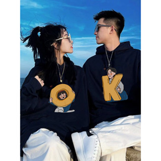 Áo Hoodie Đôi OK Nam Nữ Form Rộng Chất Liệu Nỉ Bộng, Áo Sweater Couple Phong Cách Hàn Quốc Model Hoodie
