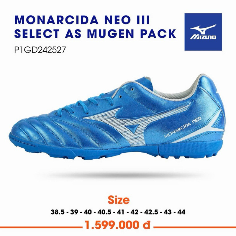 Giày bóng đá mizuno Monarcida neo 3 select AS new 2024  (tặng tất)