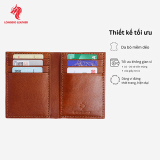 Ví da bò thật cao cấp thương hiệu Longdo Leather - BD01