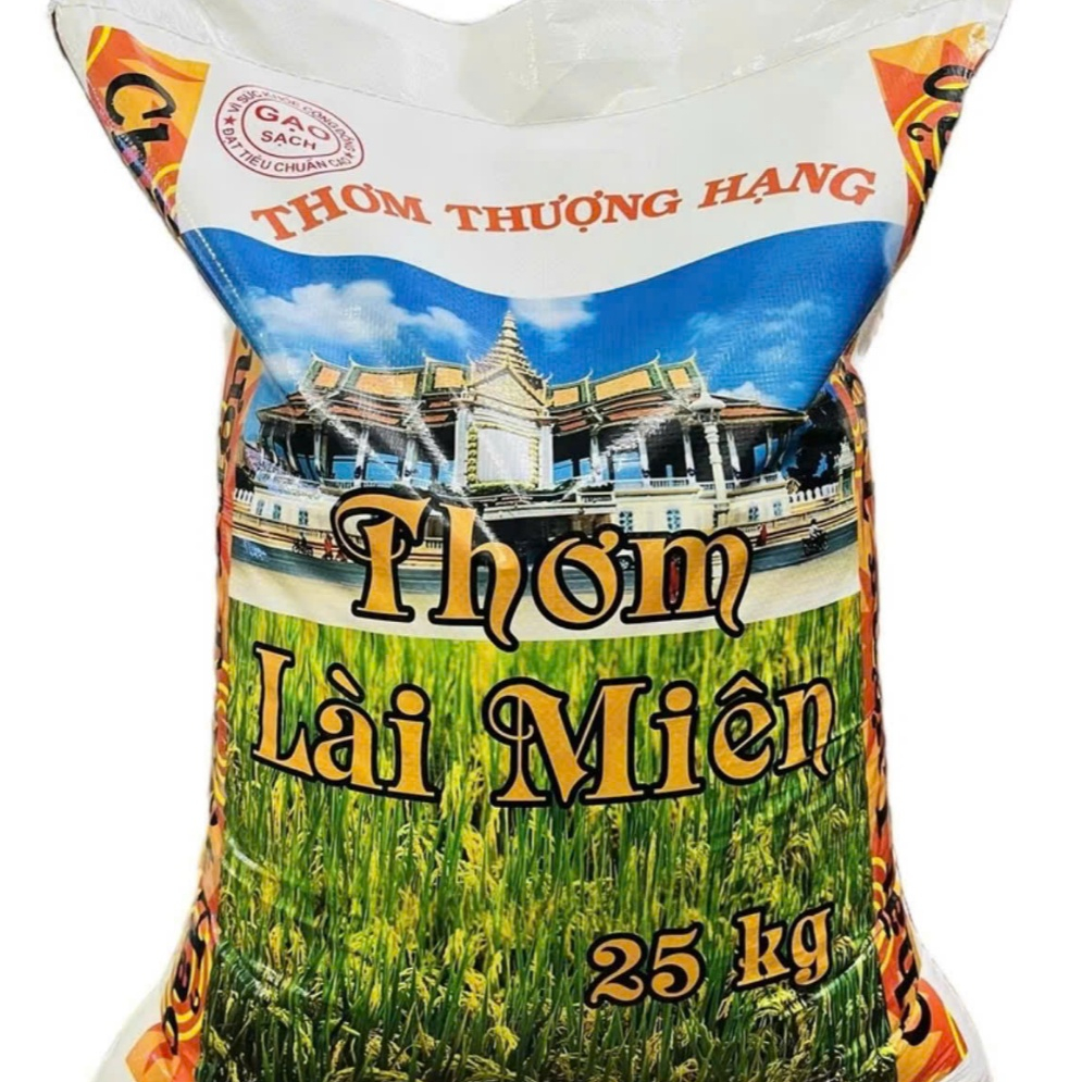 25Kg Gạo Lài Miên Mềm Dẻo Thơm Nhẹ (bao 25kg)