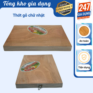 Thớt gỗ hình chữ nhật, thớt vuông bằng gỗ xà cừ tự nhiên, không sơn, không tẩm hóa chất