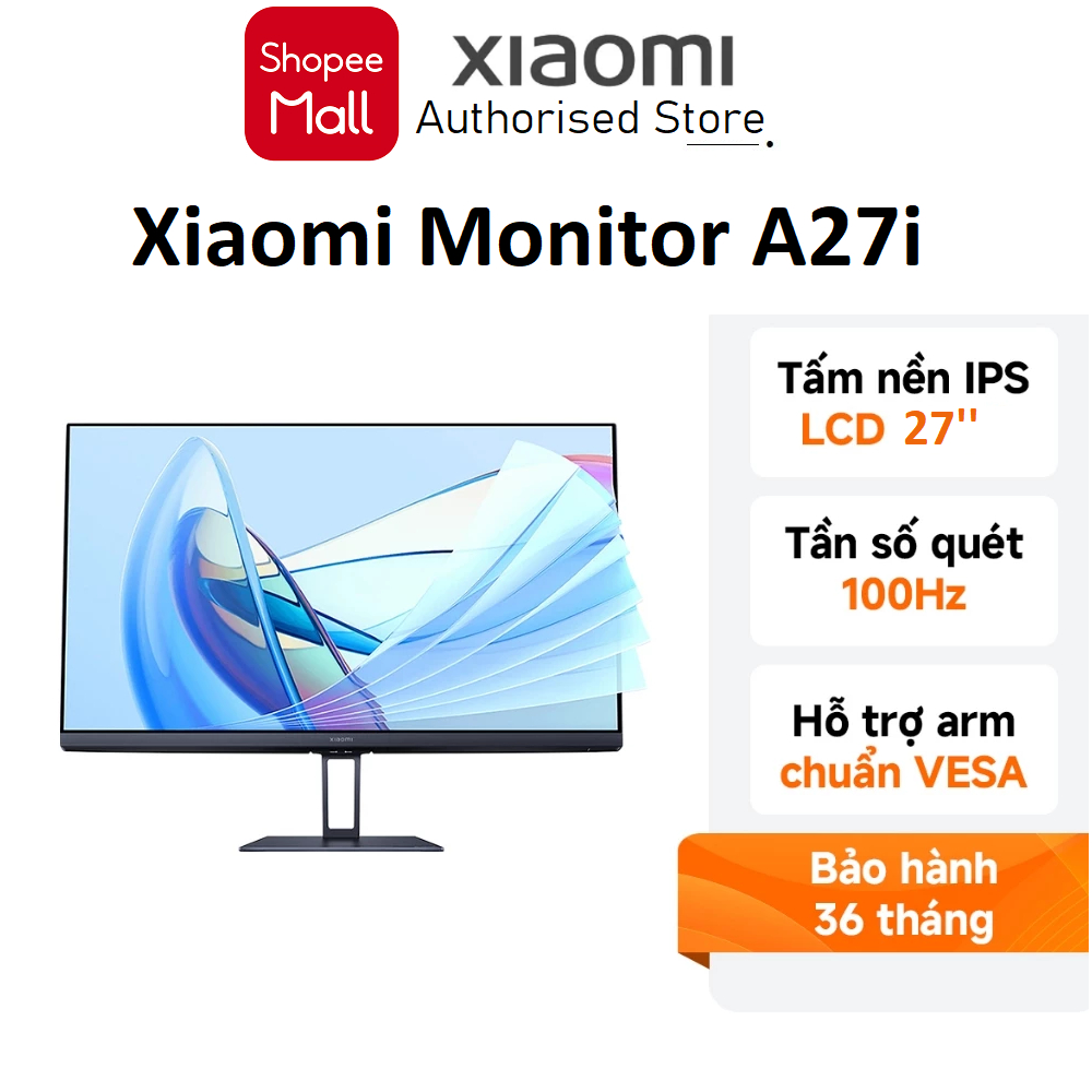 Màn hình máy tính Xiaomi A27i 27 inch FHD/IPS/100Hz/6ms/HDMI ( ELA5345EU ) - Hàng chính hãng