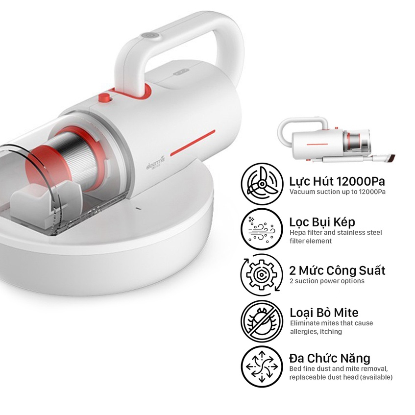Máy hút bụi giường nệm cầm tay đa năng Deerma DEM - CM1300 (befarm)