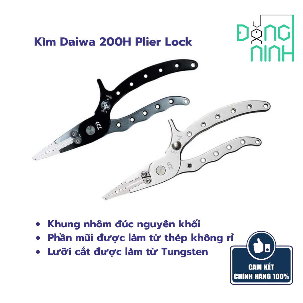 Kìm lure 200H Plier Lock, kìm gỡ lưỡi câu