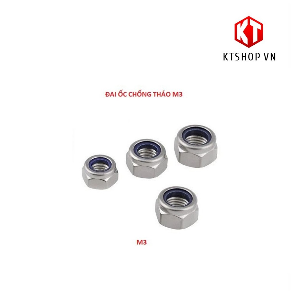 10 Con đai ốc chống tháo M3 Inox