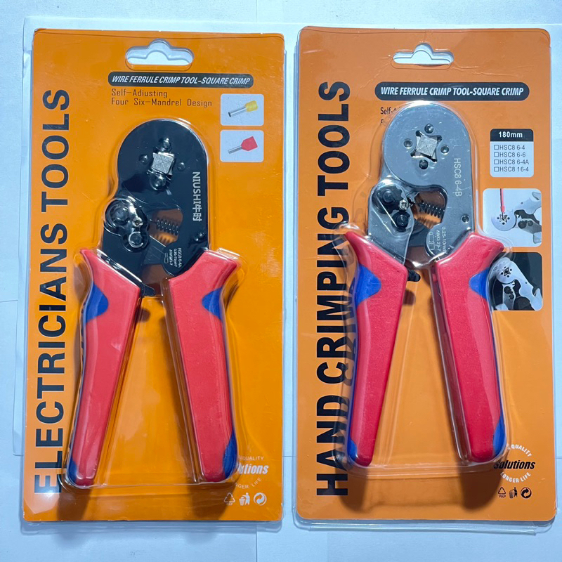 ✅ Kìm bấm cos Vuông 6-4A, Cos Lục Giác 6-6A cho Cos Pin rỗng, Cos kim rỗng