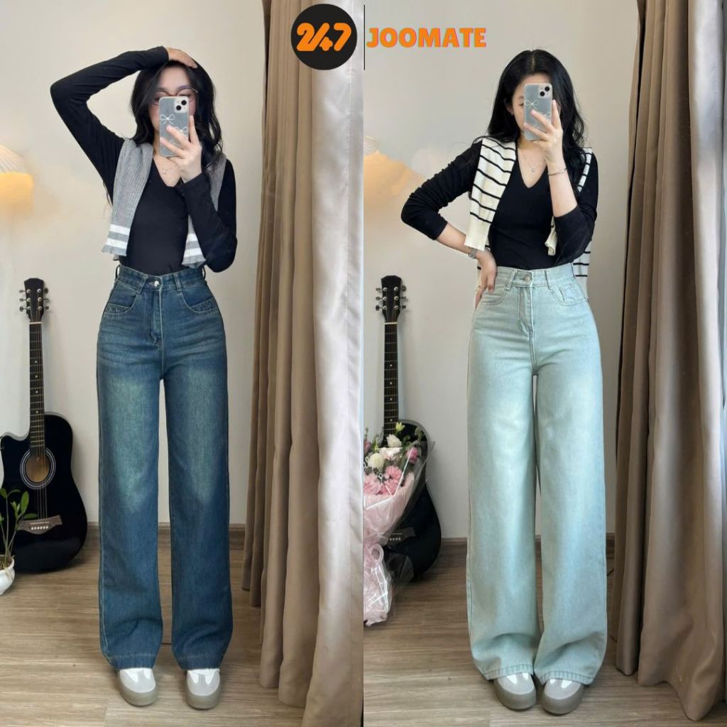 Quần jean nữ 247Joomate dáng ống suông 7397 P10k9 