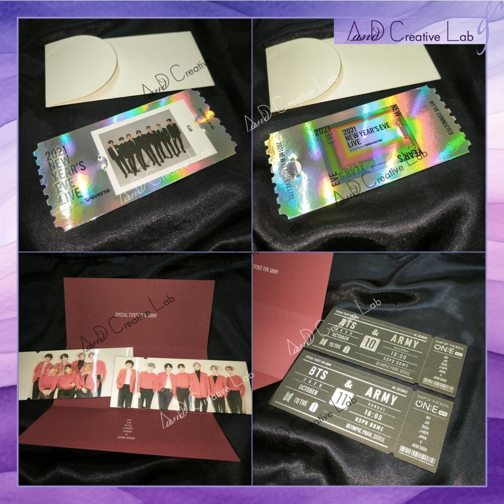 (Official) BTS Ticket MAP OF THE SOUL ON:E - NEW YEAR EVE LIVE