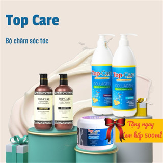 Dầu Gội Xả Top Care collagen 500ml Dầu gội Collagen TopCare phục hồi tóc mềm mượt Hương nước hoa