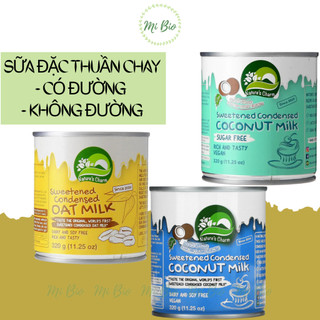  Sữa đặc thuần chay từ dừa có đường và không đường - yến mạch Condensed Milk lon 320gr Nature's CHarm - Ăn kiêng - MiBio 