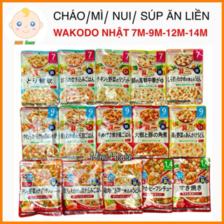 [Date 5-8/2026] Cháo mì nui súp ăn liền Wakodo cho bé 7m, 9m, 12m, 14m