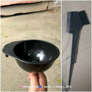 Lược chải hai đầu, lược chải tóc nhuộm,bát nhuộm tóc, bộ bát chổi nhuộm tóc
