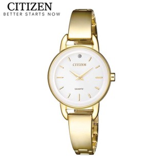 Đồng hồ nữ citizen pin-quartz dây thép không gỉ ez6372-51a - mặt trắng