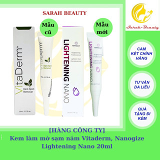 Kem mờ thâm nám giúp da trắng sáng Vitaderm Dark Spot Remover , Lightening Nano  20ml