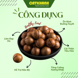 Macca Nguyên Hạt Nứt Vỏ Cát Khánh Macadamia Nuts Nhập Khẩu Úc - Hạt Dinh Dưỡng, Quà Biếu Tặng