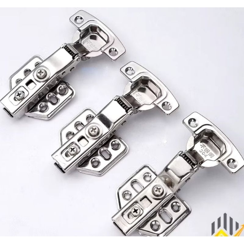 Bản lề giảm chấn inox 304, bản lề tủ bếp inox 304