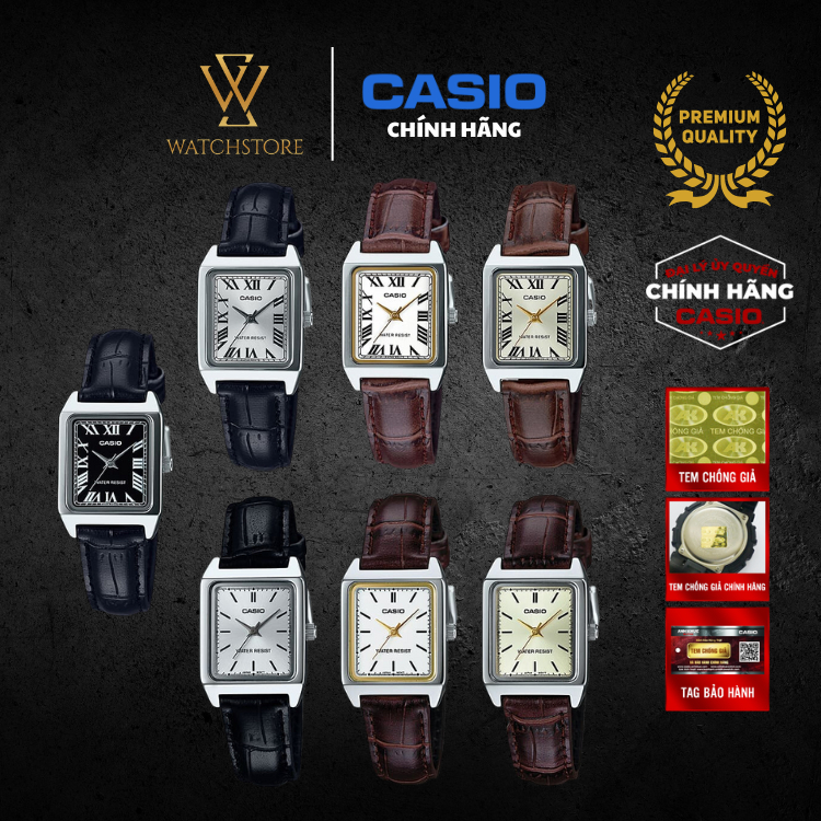 [Chính Hãng] Đồng Hồ Nữ Casio LTP-V007 - Thiết Kế Cho Cổ Tay Nhỏ, Mặt Kính Khoáng 22mm, Dây Da Vỏ