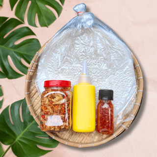 COMBO MINI BÁNH TRÁNG PHƠI SƯƠNG MUỐI TÉP HÀNH KÈM BƠ BÉO