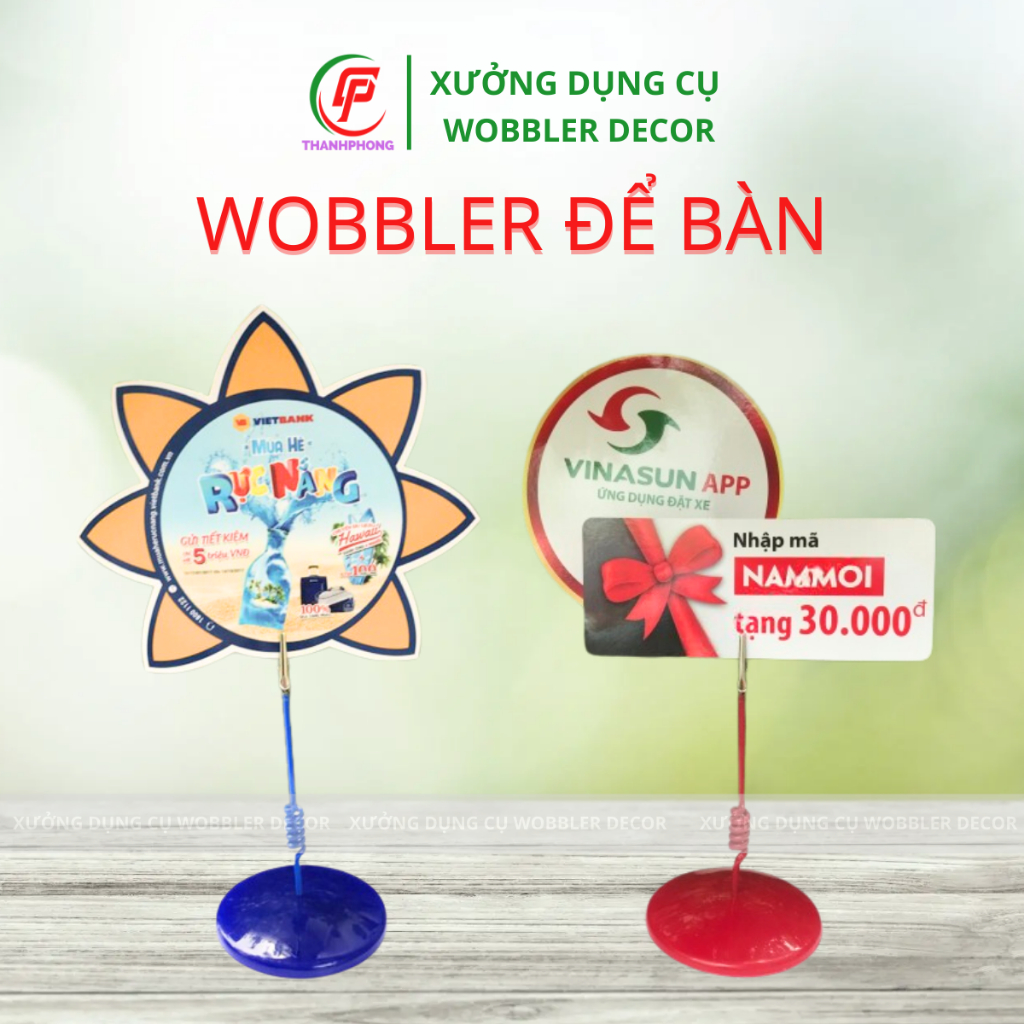 [ CHÂN ĐẾ ĐỂ BÀN KẸP NHỌN ] chân đế quảng cáo, wobbler quảng cáo, wobbler lò xo, wobbler để bàn
