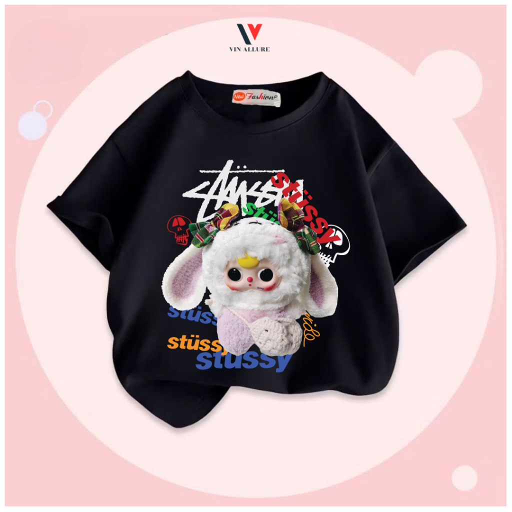 Áo thun trẻ em Baby three cao cấp VINKIDS - 1 ÁO - Áo Phông trẻ em VẢI COTTON 4 CHIỀU - V-035