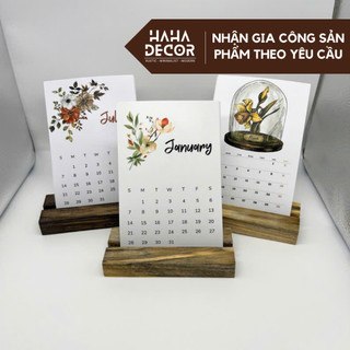  Đế gỗ để lịch bàn tranh ảnh menu card tấm mica bảng acrylic bảng tên KGDB06-M2 