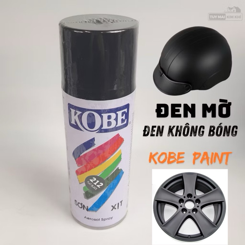 Sơn đen nhám, đen mờ KOBE
