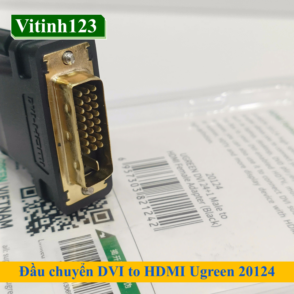 Đầu chuyển DVI to HDMI Ugreen 20124
