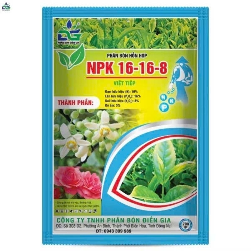 Phân bón NPK 16-16-8 Việt Tiệp loại tốt 700g