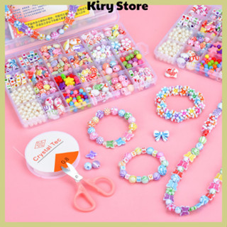  Bộ Đồ Chơi Diy xâu Vòng Tay Vòng Cổ Hạt Cườm Nhiều Mẫu Công Chúa Cho Bé Đồ Chơi Thủ Công Thoả Sức Sáng Tạo Cho Bé 