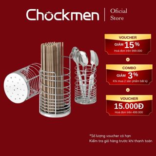  Giá Đũa Thìa CHOCKMEN Inox Cao Cấp Cực Dày Dặn Nhiều Size Đựng Đũa Ống Đũa Muỗng Khay Ráo Đũa Treo Móc Tiện Lợi 