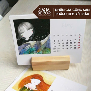  Kệ gỗ gắn tranh ảnh để bàn menu card tấm mica bảng acrylic bảng tên KGDB06-M2 