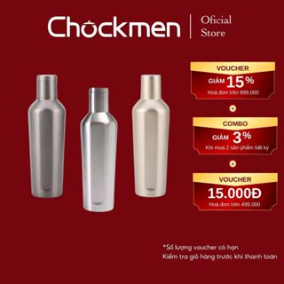 Bình Giữ Nhiệt CHOCKMEN Inox 304 2 Lớp Cốc Giữ Nhiệt Ly Đựng Nước Ấm Hãm Trà